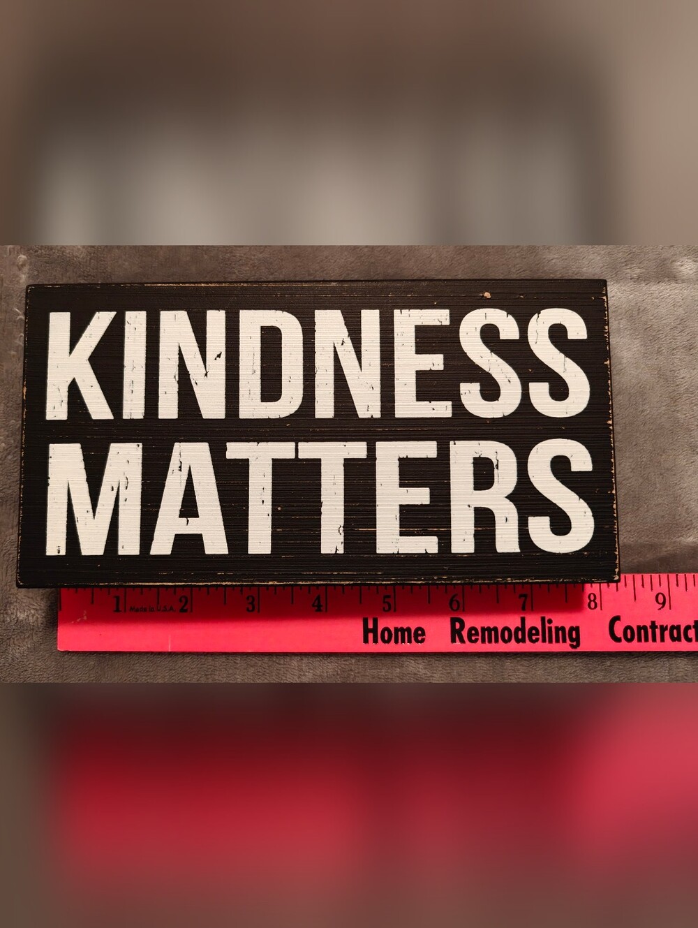 Black & White 'Kindness Matters' Wood Wall Sign